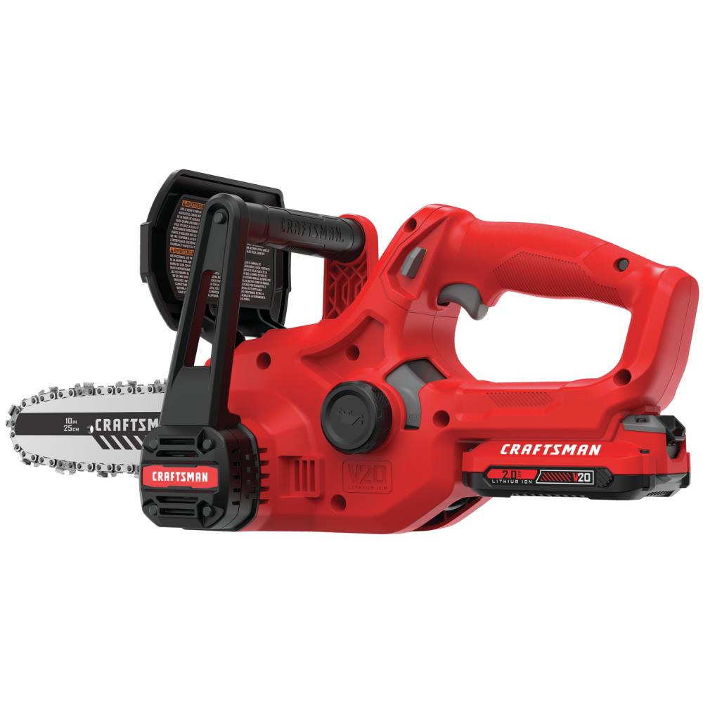 CRAFTSMAN V20 20-volt Max 10-in Battery 2 Ah Chainsaw (Battery and Charger Included)