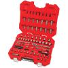CRAFTSMAN 105-Piece Standard (SAE) and Metric Gunmetal Chrome Mechanics Tool Set with Hard Case