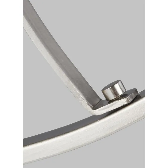 Generation Lighting Robie 3-Light Brushed Nickel Craftsman Damp Rated Chandelier