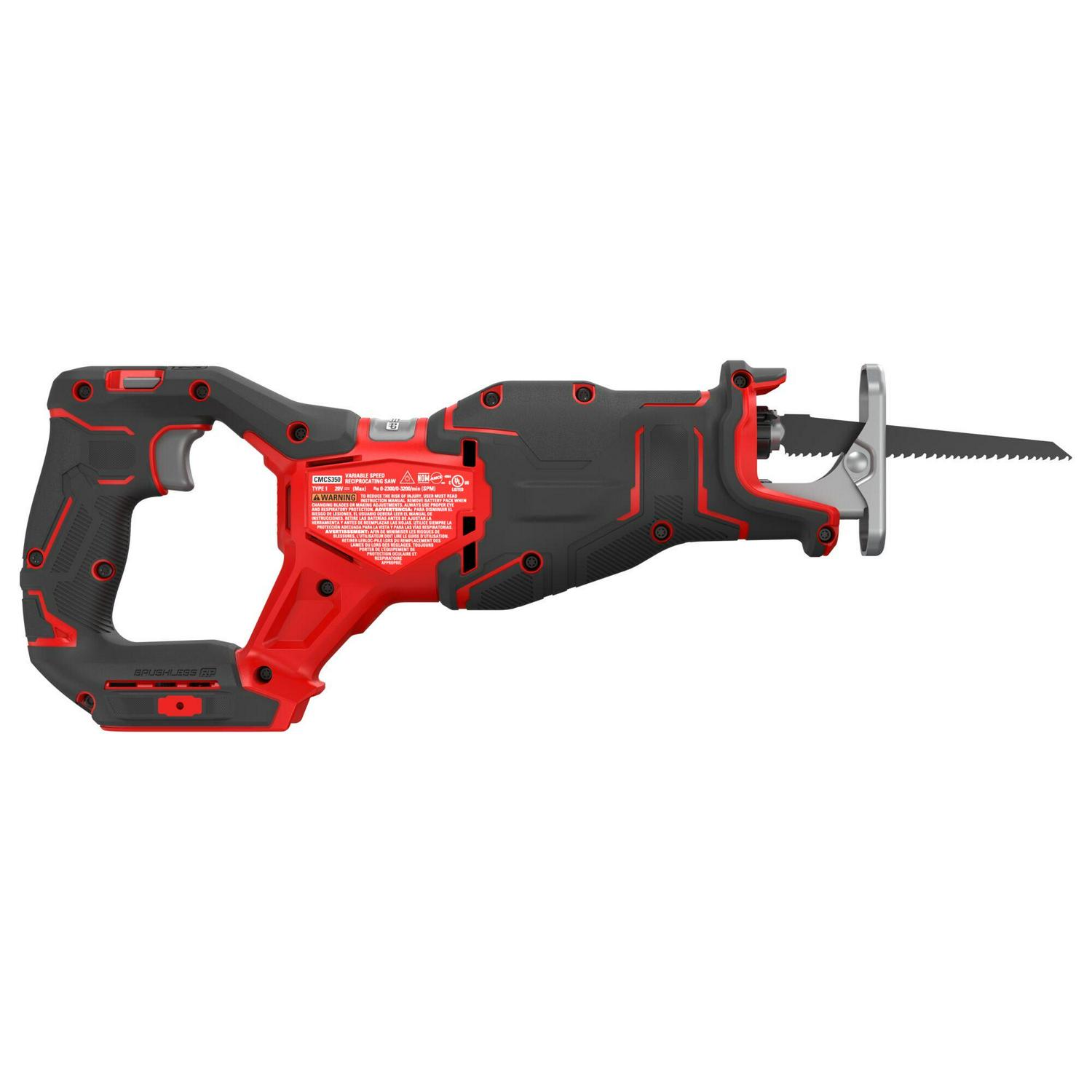 CRAFTSMAN V20 RP 20-volt Max Variable Speed Brushless Cordless Reciprocating Saw (Bare Tool)