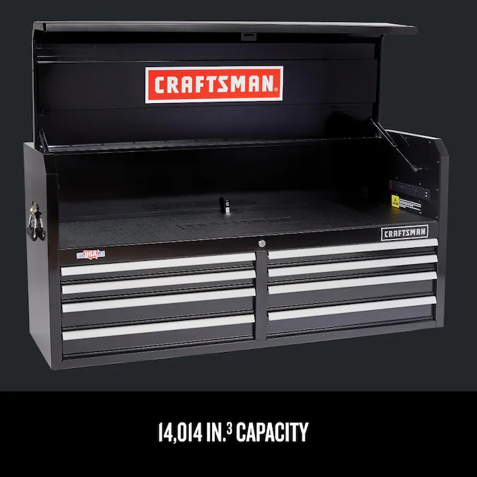 CRAFTSMAN 2000 Series 51.5-in W x 24.5-in H 8-Drawer Steel Tool Chest (Black)