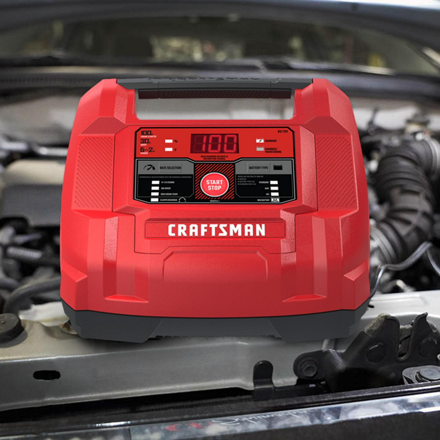 CRAFTSMAN 100-Amp 12-Volt Car Battery Jump Starter with Digital Display