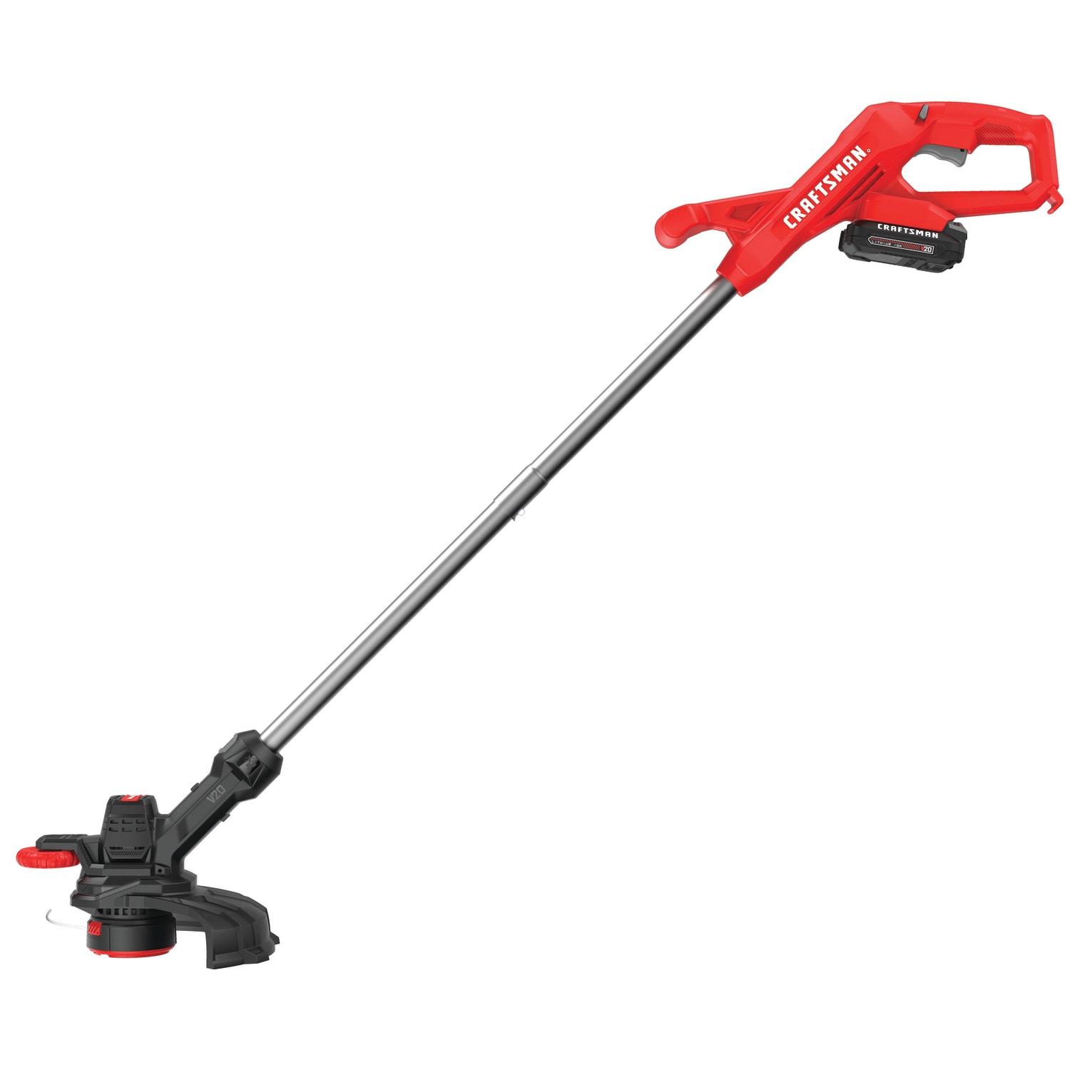 CRAFTSMAN 20-volt Max 10-in Straight Battery String Trimmer with Edger Conversion Capable 1.5 Ah (Battery and Charger Included)