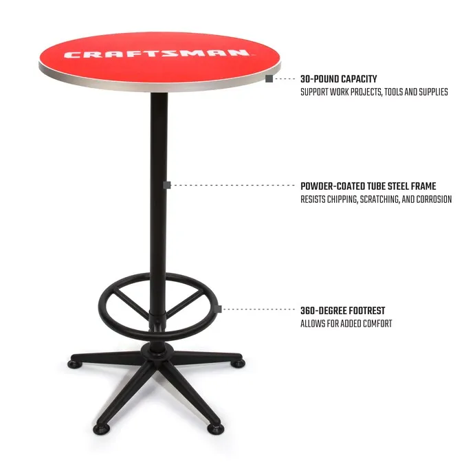 CRAFTSMAN Red Casual Dining Room Set with Round Table (Seats 2)