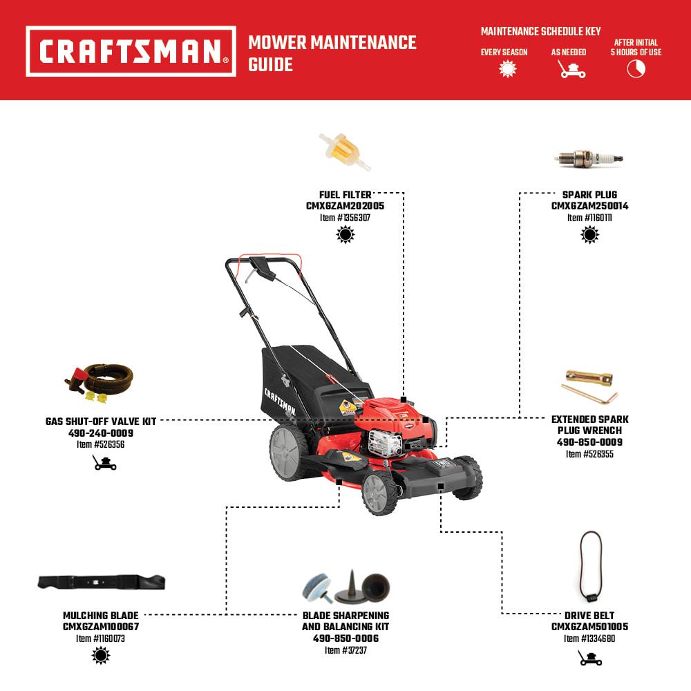 CRAFTSMAN M230 163-cc 21-in Gas Self-propelled Lawn Mower with Briggs and Stratton Engine