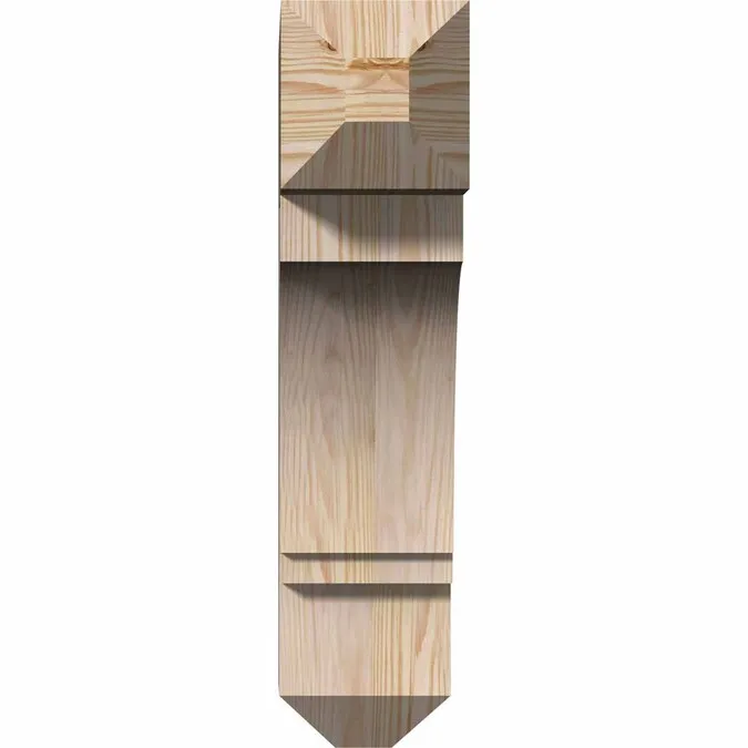 Ekena Millwork Imperial craftsman smooth 5-1/2-in x 20-in x 24-in Brown Douglas Fir Standard Bracket