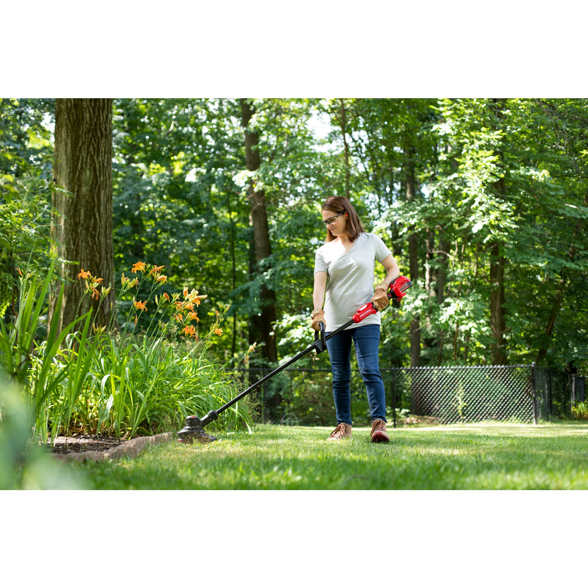 CRAFTSMAN Brushless RP 20-volt Max 13-in Straight Shaft Battery String Trimmer 5 Ah (Battery and Charger Included)