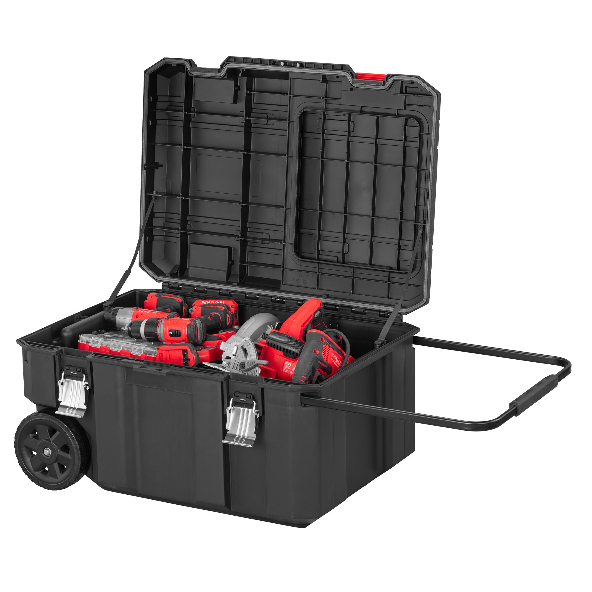 CRAFTSMAN VERSASTACK 30.4-in Black Polypropylene Wheels Lockable Tool Box