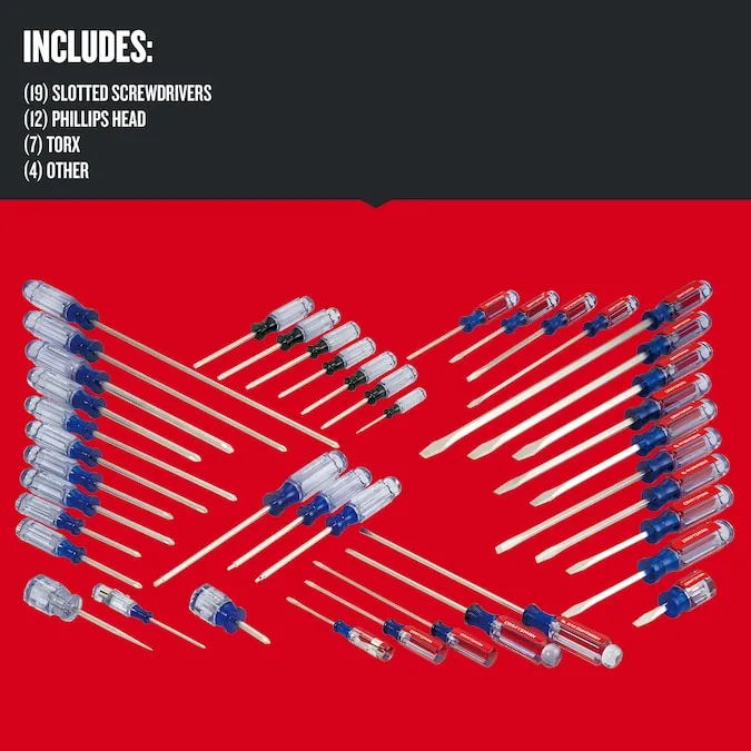 CRAFTSMAN 42-Piece Acetate Handle Assorted Screwdriver Set