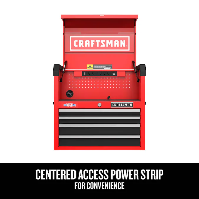CRAFTSMAN 2000 Series 26-in W x 24.7-in H 4-Drawer Steel Tool Chest (Red)