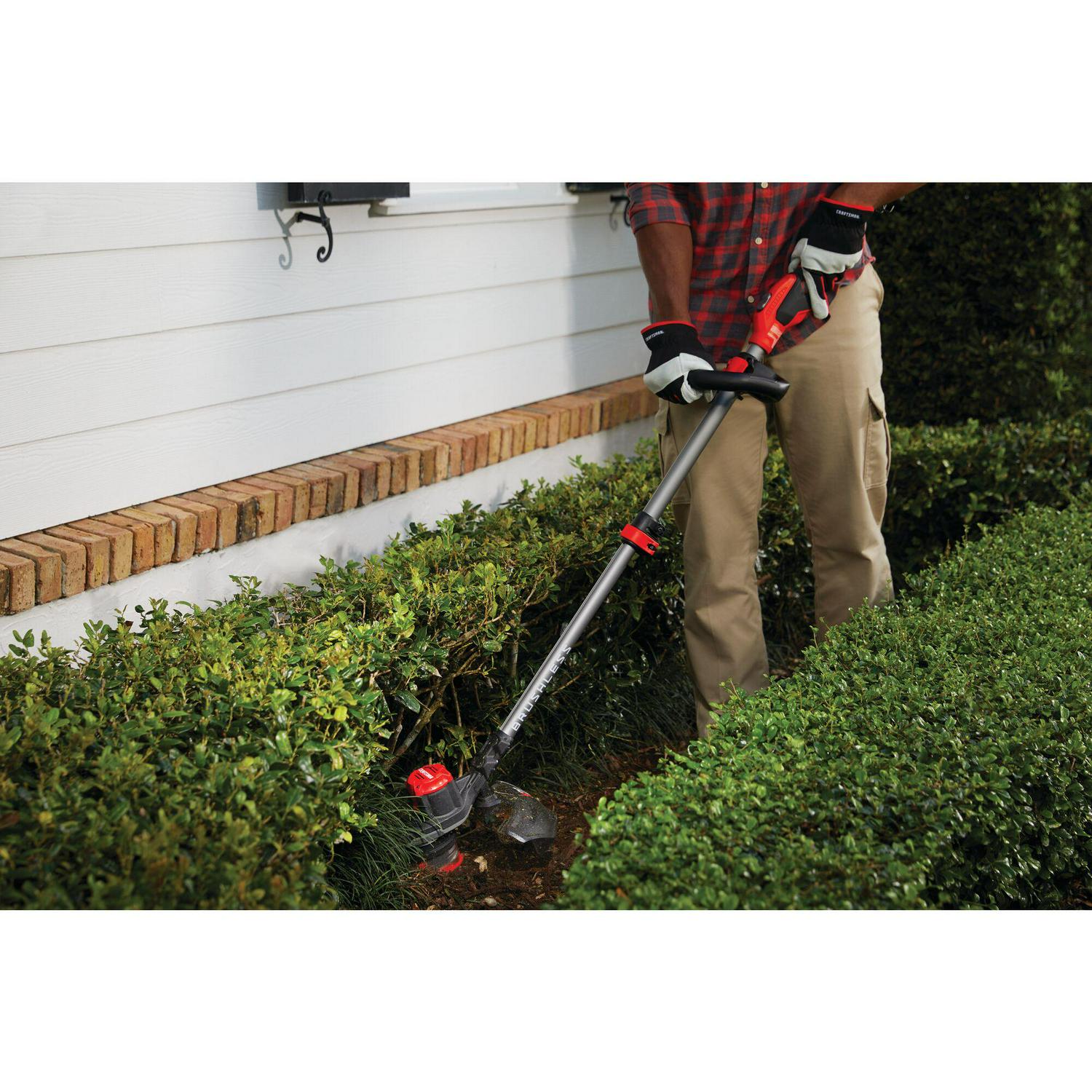 CRAFTSMAN V20 20-volt Max 13-in Straight Shaft Attachment Capable Battery String Trimmer (Battery and Charger Not Included)