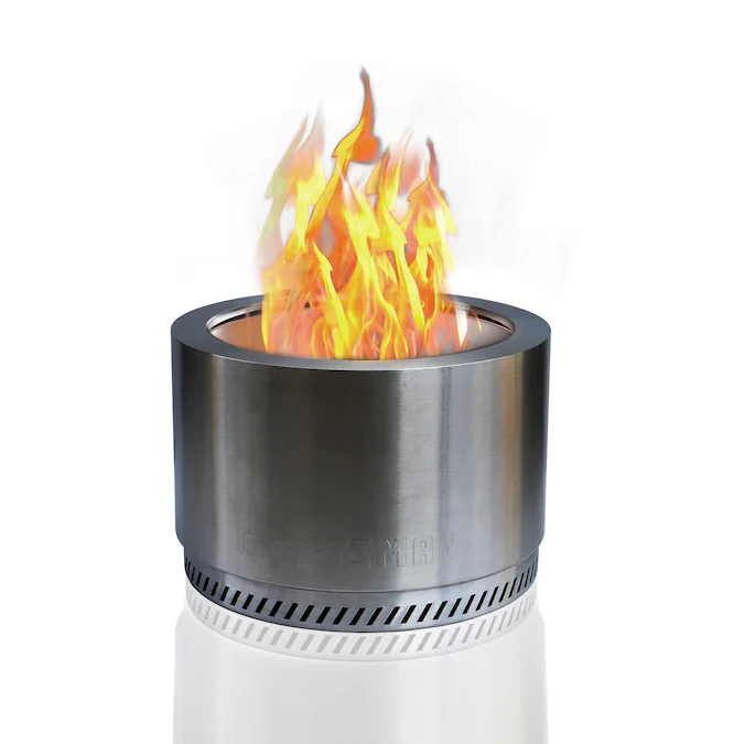 CRAFTSMAN 25-in W Stainless Steel Wood-Burning Fire Pit