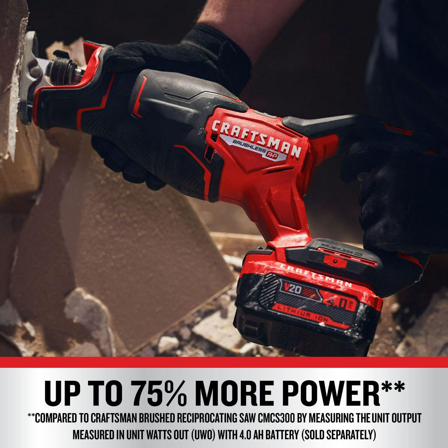 CRAFTSMAN V20 RP 20-volt Max Variable Speed Brushless Cordless Reciprocating Saw (Bare Tool)