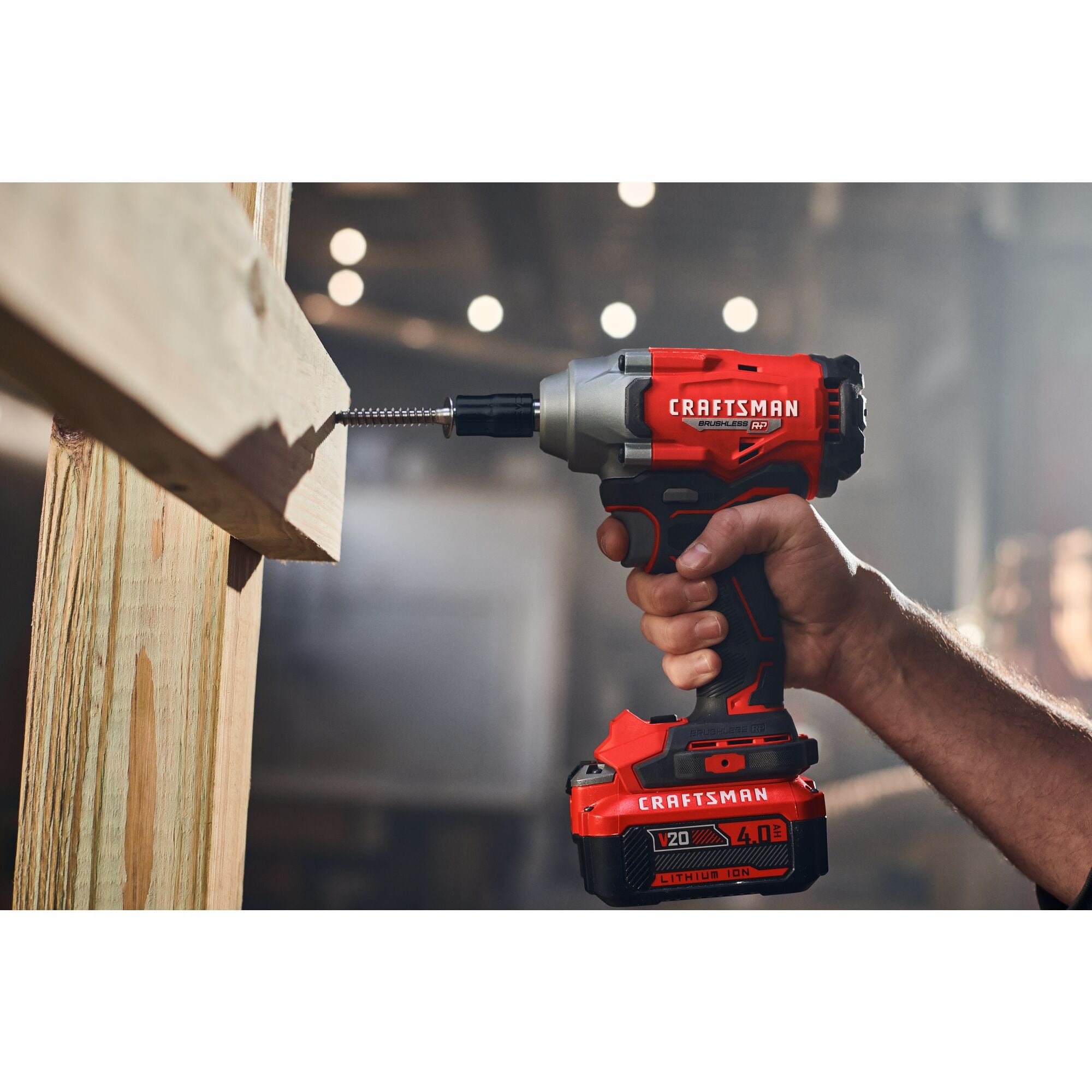 CRAFTSMAN 20-volt Max Variable Speed Brushless 1/2-in Drive Cordless Impact Wrench (Bare Tool)
