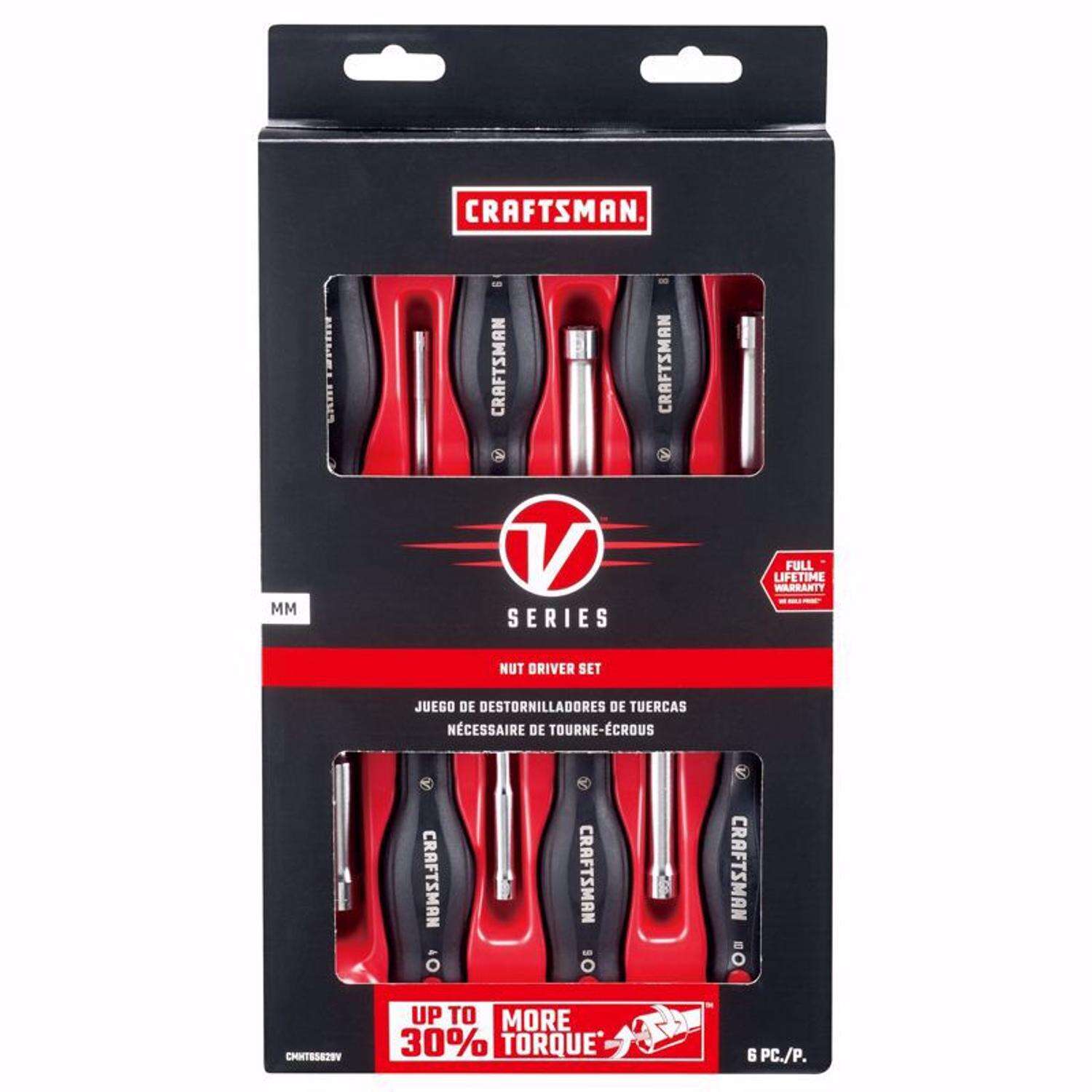 Craftsman V-Series Metric Nut Driver Set 6 pc
