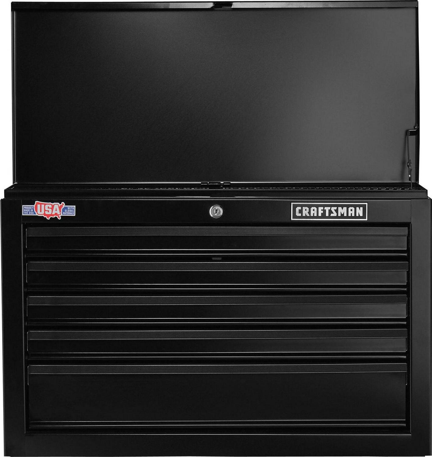 CRAFTSMAN 1000 Series 26-in W x 17.25-in H 5-Drawer Steel Tool Chest (Black)