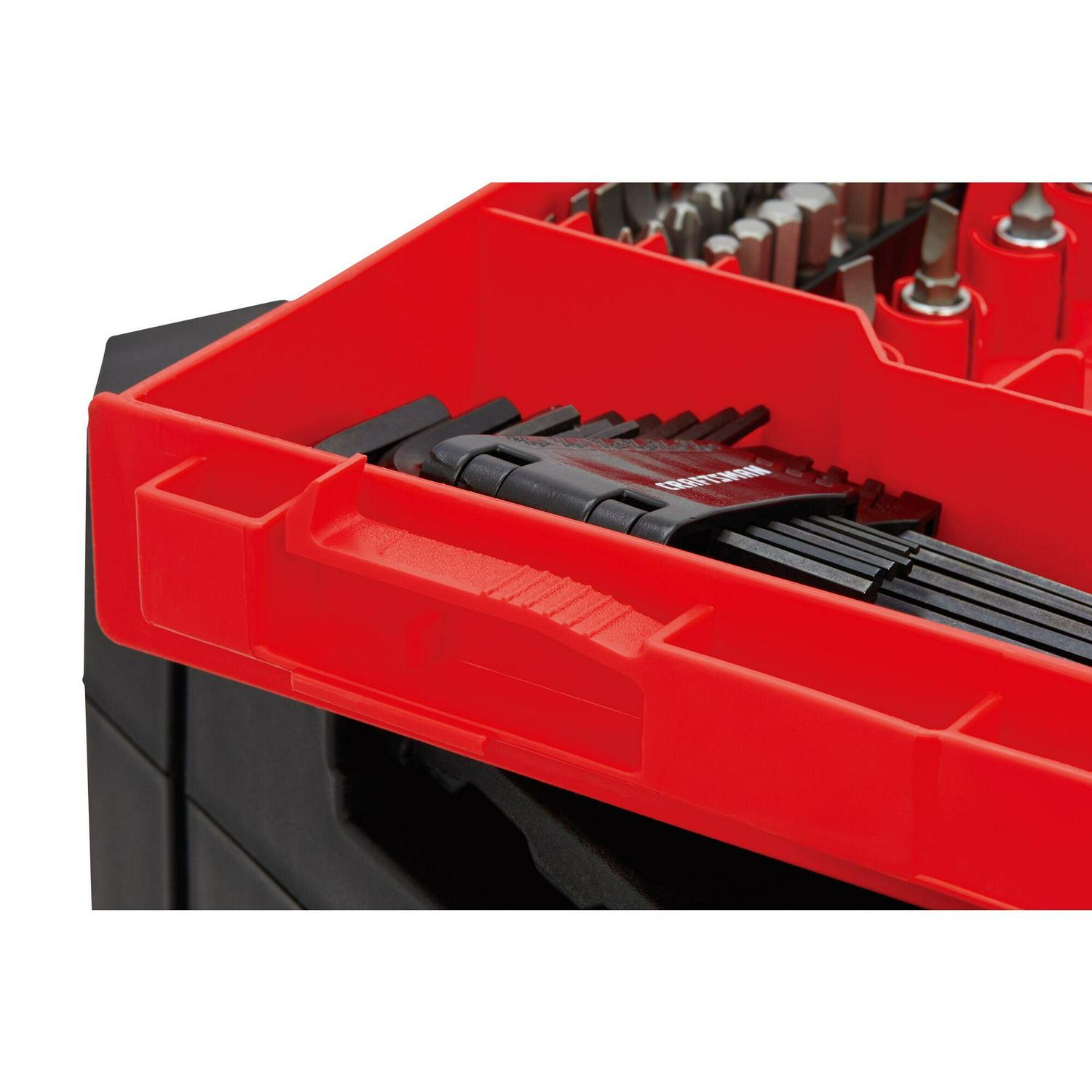 CRAFTSMAN 262-Piece Standard (SAE) and Metric Combination Polished Chrome Mechanics Tool Set with Hard Case