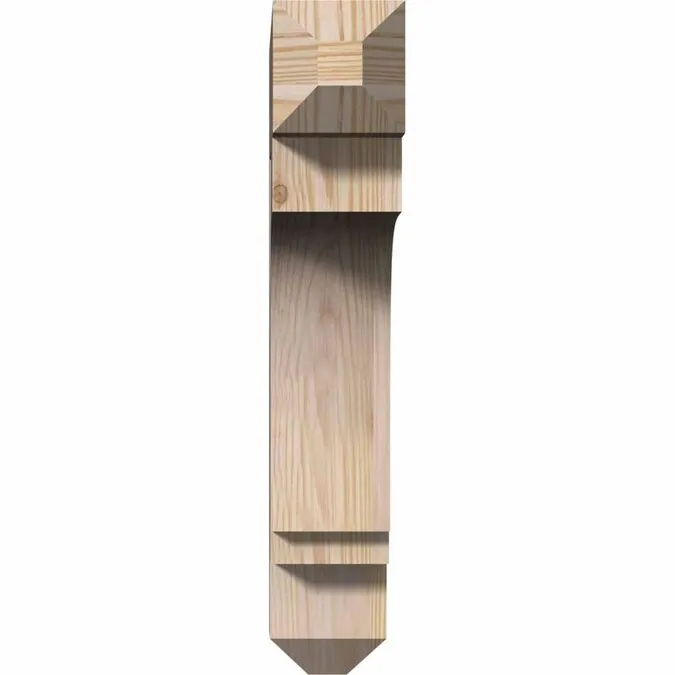 Ekena Millwork Imperial craftsman smooth 3-1/2-in x 20-in x 20-in Brown Douglas Fir Standard Bracket