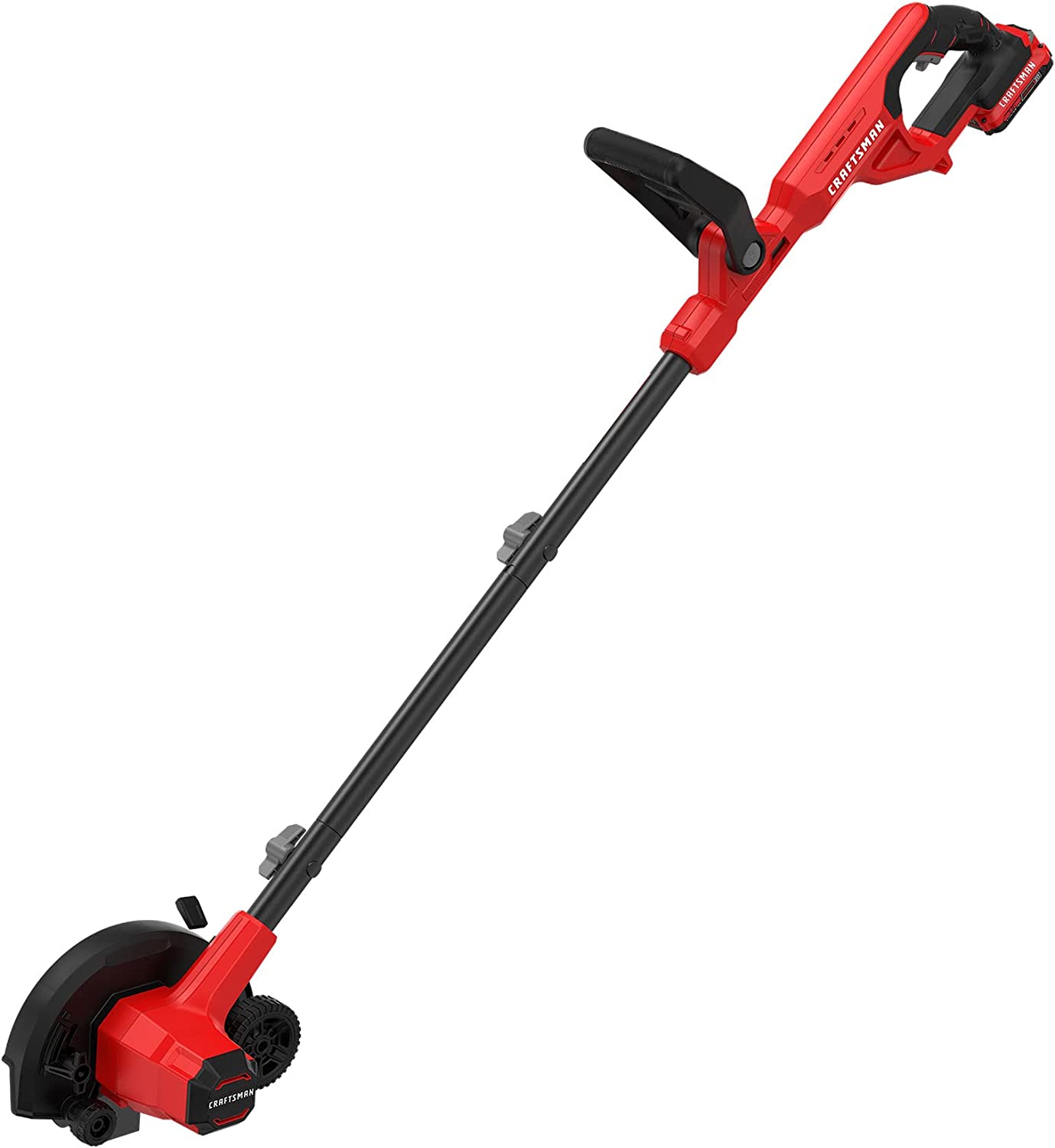 CRAFTSMAN 20V MAX Edger Lawn Tool, Cordless Lawn Edger with Battery & Charger Included (CMCED400D1), Red