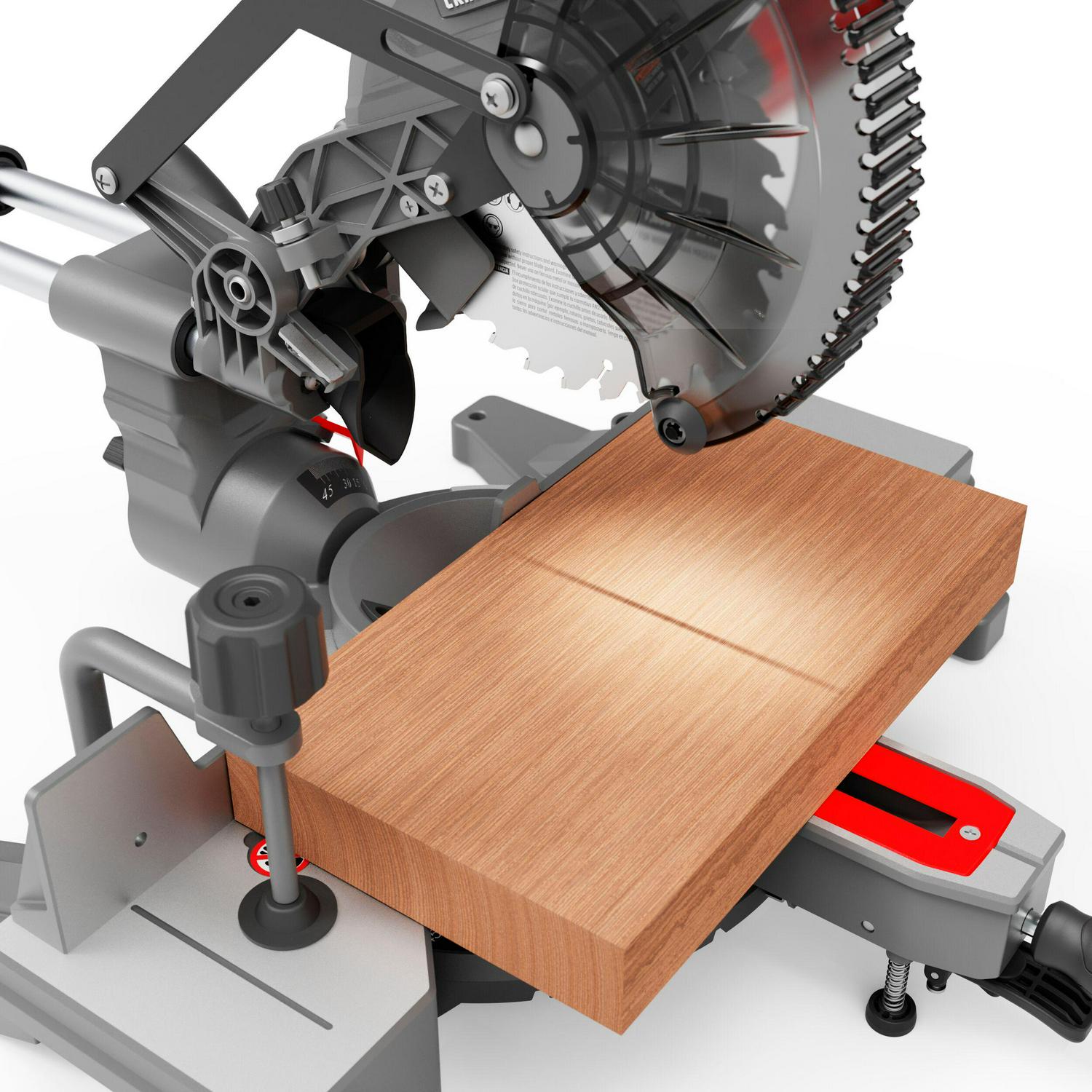 CRAFTSMAN 7-1/4-in 9-Amp Single Bevel Sliding Compound Corded Miter Saw