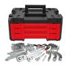 CRAFTSMAN 230-Piece Standard (SAE) and Metric Polished Chrome Mechanics Tool Set with Hard Case