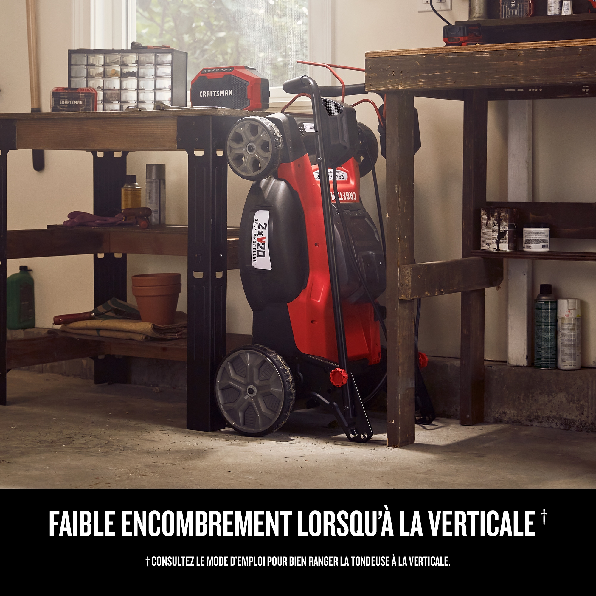 CRAFTSMAN Self-Propelled Cordless Mower 20-volt 20-in Cordless Self-propelled Lawn Mower 5 Ah (Battery and Charger Included)