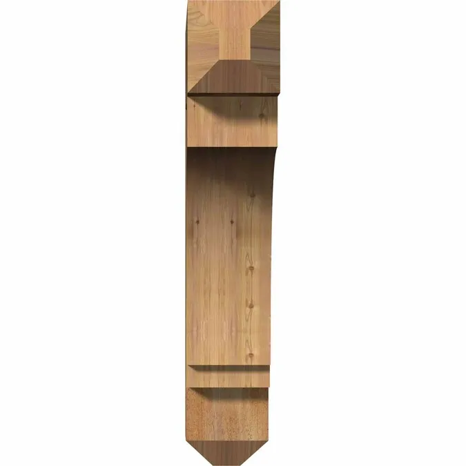 Ekena Millwork Imperial craftsman rough sawn 6-in x 28-in x 32-in Brown Western Red Cedar Standard Bracket