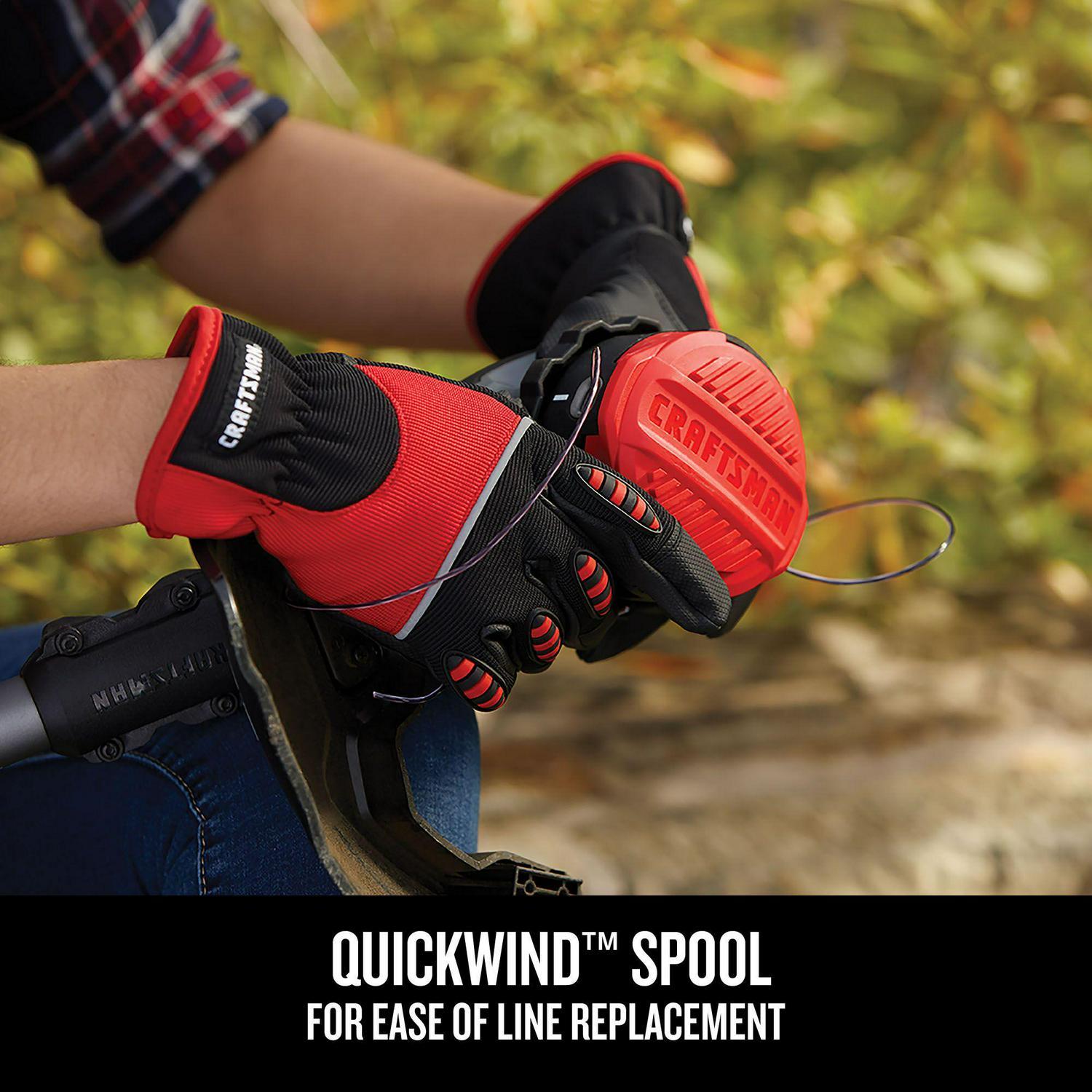 CRAFTSMAN V20 20-volt Max 13-in Straight Shaft Attachment Capable Battery String Trimmer (Battery and Charger Not Included)