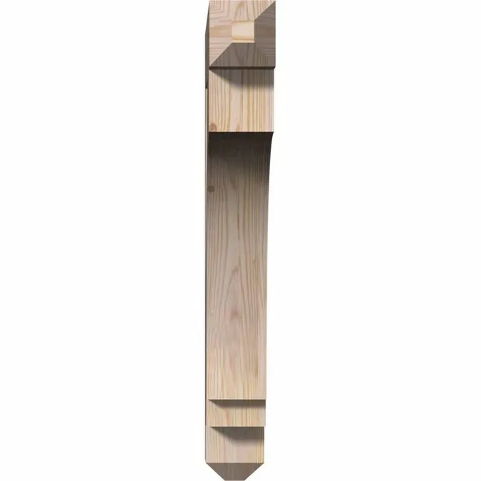 Ekena Millwork Imperial craftsman smooth 3-1/2-in x 24-in x 28-in Brown Douglas Fir Standard Bracket