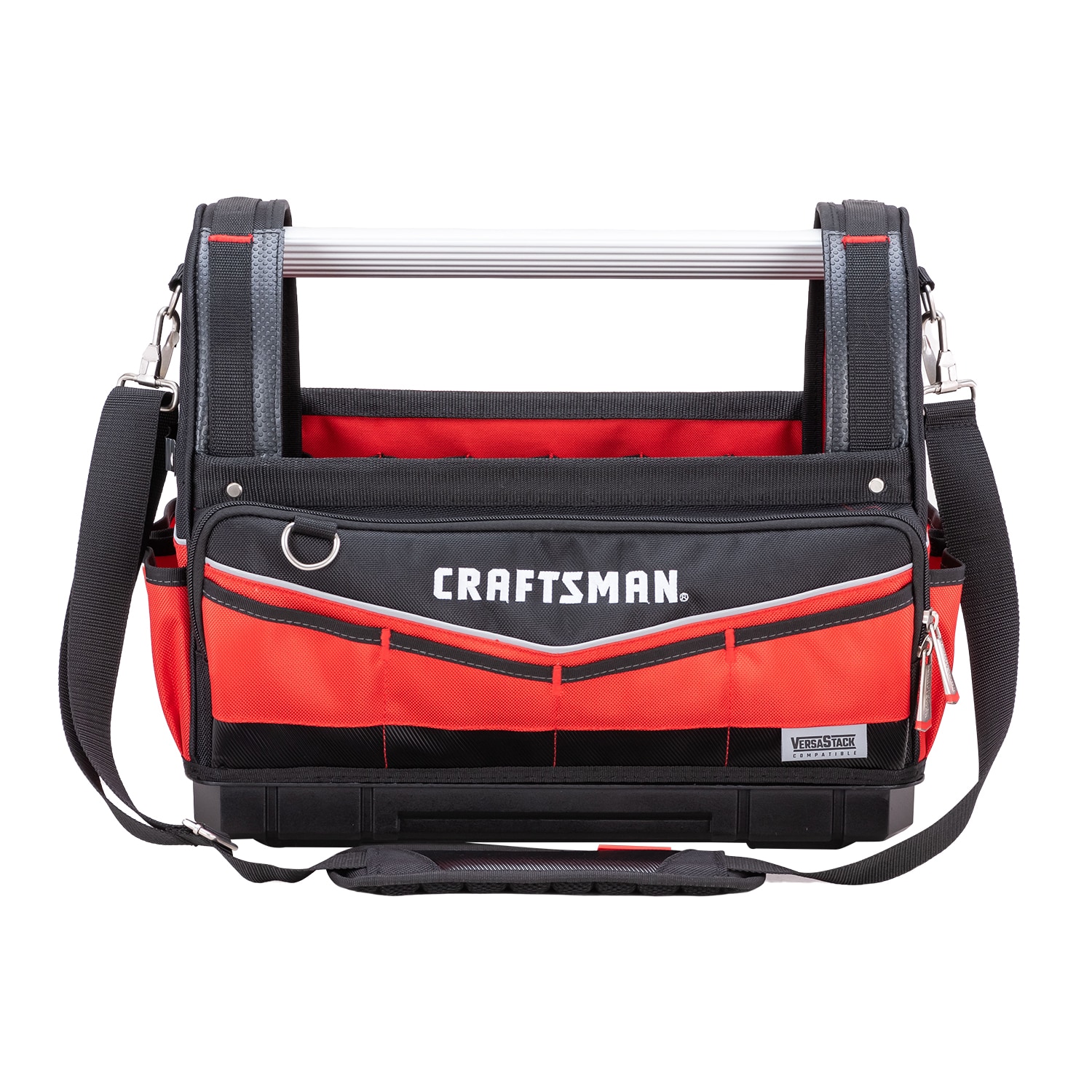 CRAFTSMAN VERSASTACK Red and Black Polyester 17-in Tool Tote
