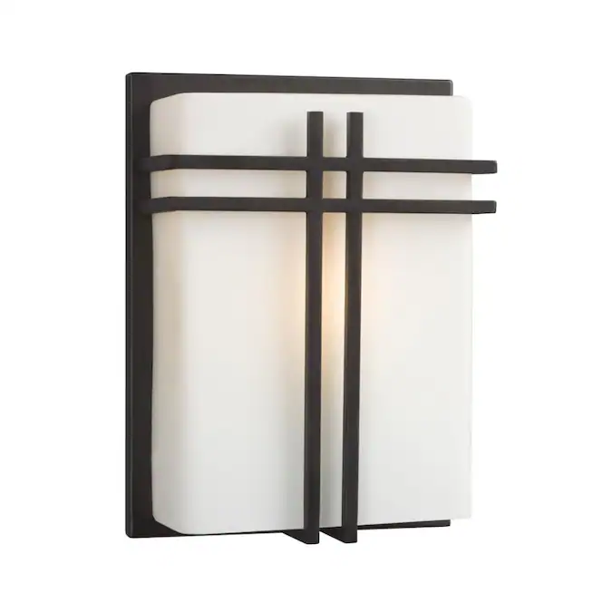 Galaxy Lighting 8-in W 1-Light Bronze Craftsman Wall Sconce