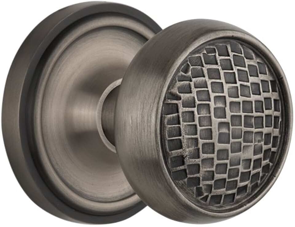 Nostalgic Warehouse Classic Rosette with Craftsman Door Knob, Mortise - 2.25