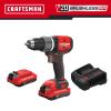 CRAFTSMAN V20 RP 20-volt Max 1/2-in Brushless Cordless Drill (2-Batteries Included, Charger Included and Soft Bag included)