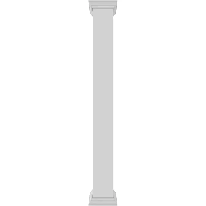 Ekena Millwork Craftsman Classic 7.625-in L x 10-ft Unfinished PVC Column Wrap