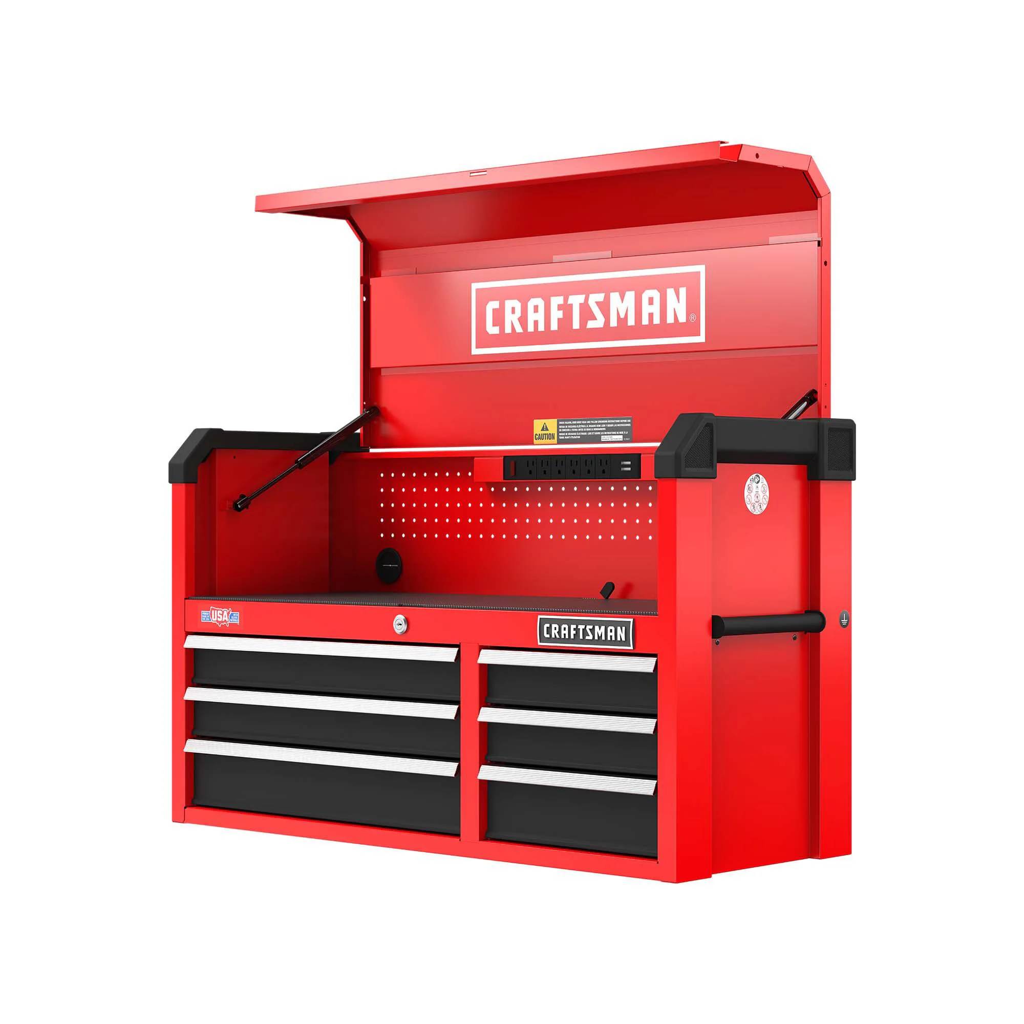 CRAFTSMAN 2000 Series 41-in W x 24.7-in H 6-Drawer Steel Tool Chest (Red)