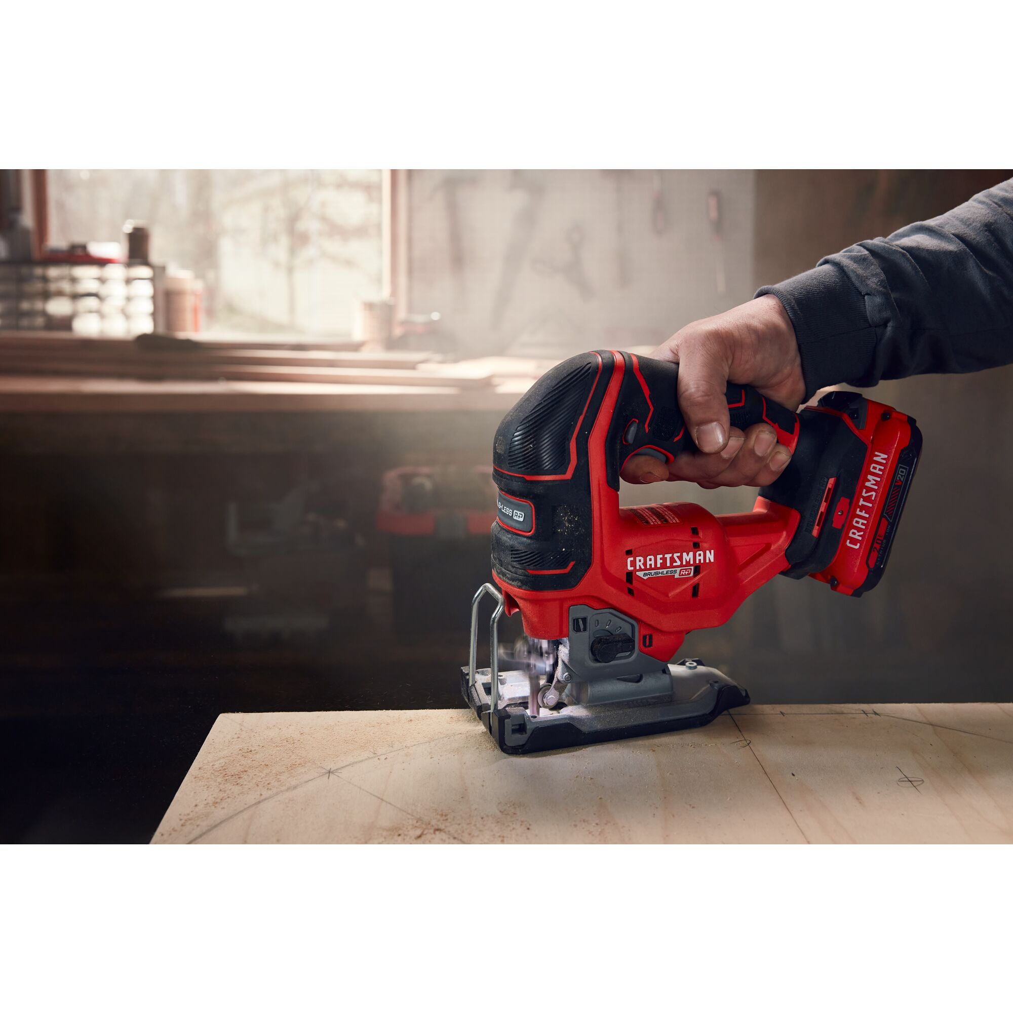 CRAFTSMAN V20 RP 20-volt Max Brushless Variable Speed Keyless Cordless Jigsaw (Bare Tool)