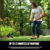 CRAFTSMAN Brushless RP 20-volt Max 13-in Straight Shaft Battery String Trimmer 5 Ah (Battery and Charger Included)