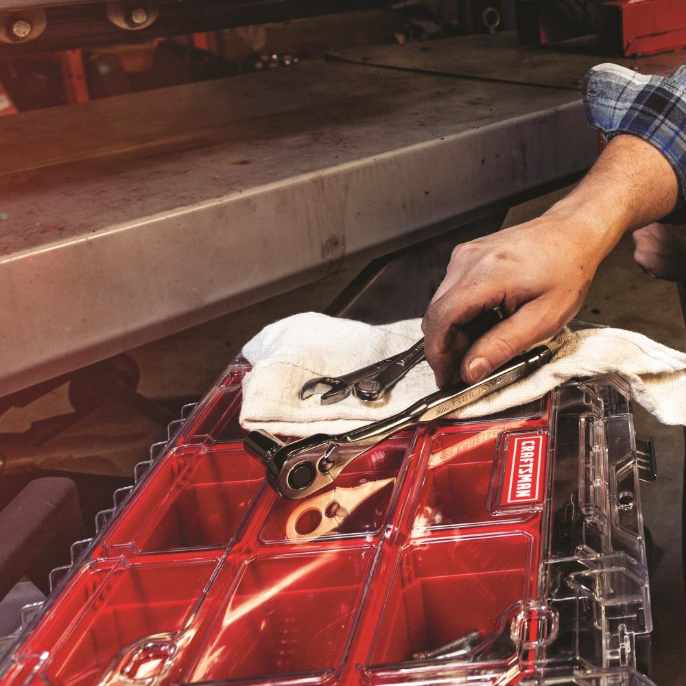 CRAFTSMAN 81-Piece Standard (SAE) and Metric Combination Gunmetal Chrome Mechanics Tool Set with Hard Case