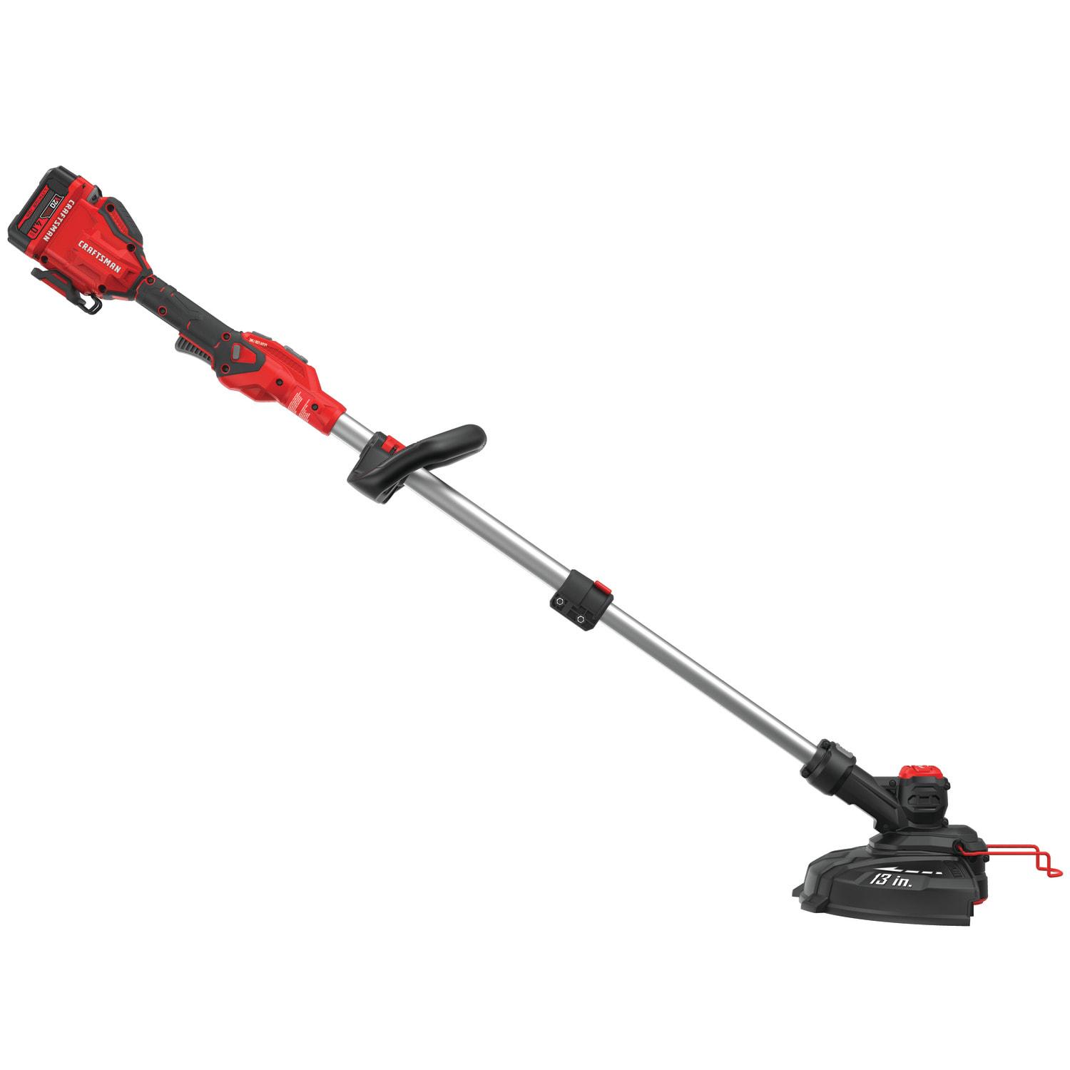 CRAFTSMAN V20 20-volt Max 13-in Straight Shaft Battery String Trimmer 4 Ah (Battery and Charger Included)