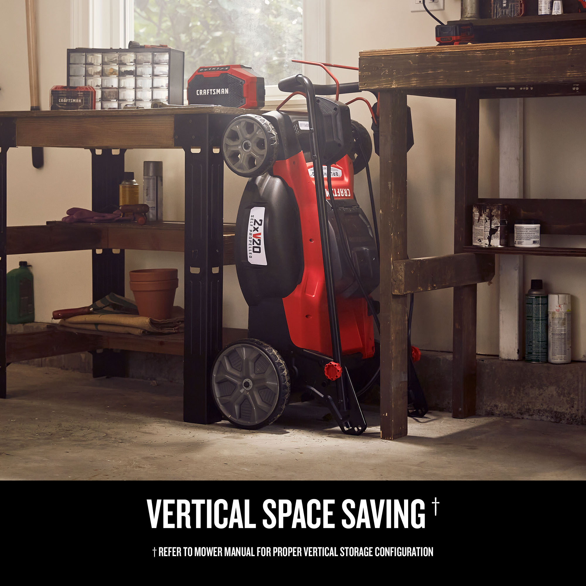 CRAFTSMAN Self-Propelled Cordless Mower 20-volt 20-in Cordless Self-propelled Lawn Mower 5 Ah (Battery and Charger Included)