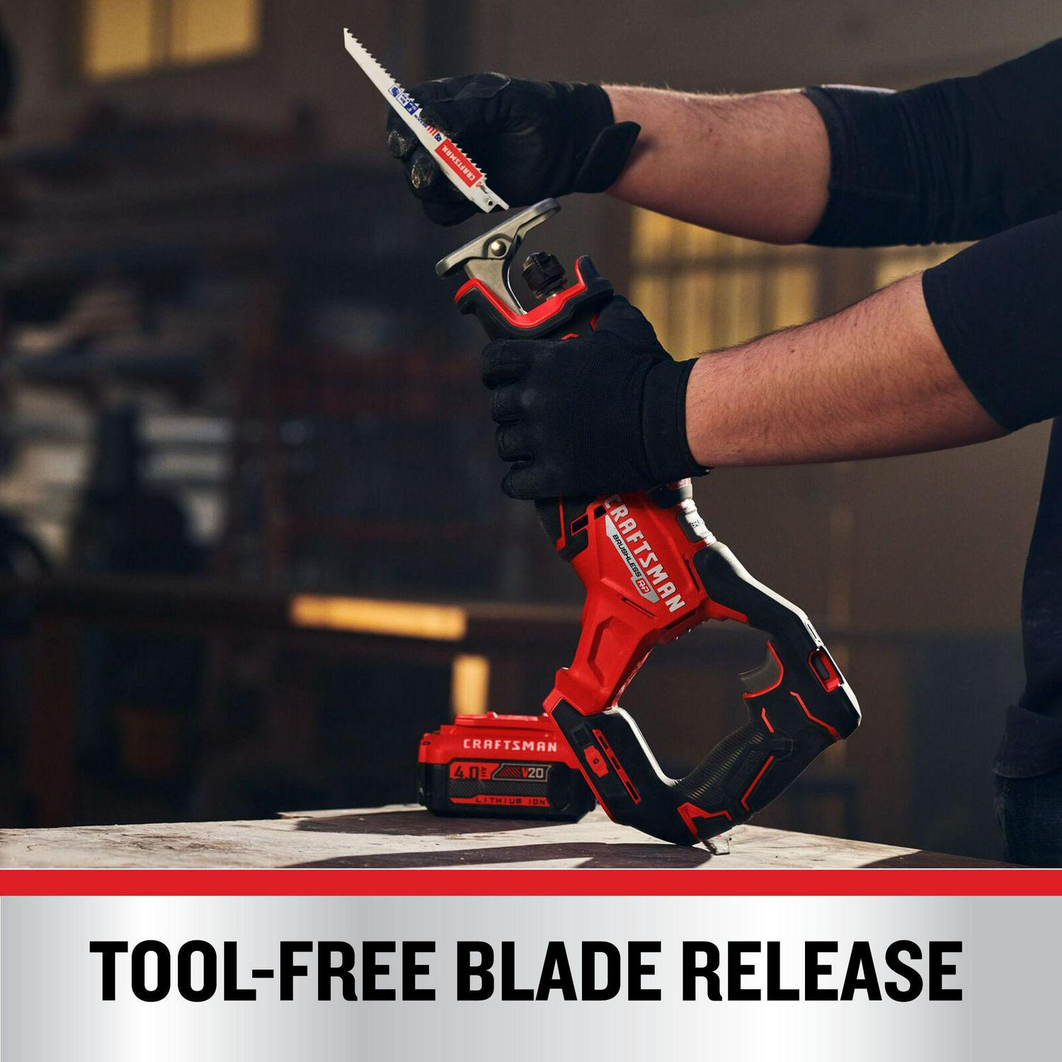 CRAFTSMAN V20 RP 20-volt Max Variable Speed Brushless Cordless Reciprocating Saw (Bare Tool)