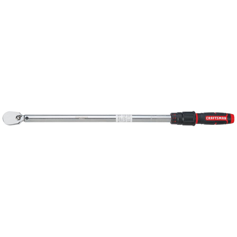 CRAFTSMAN 1/2-in Drive Click Torque Wrench (50-ft lb to 250-ft lb)