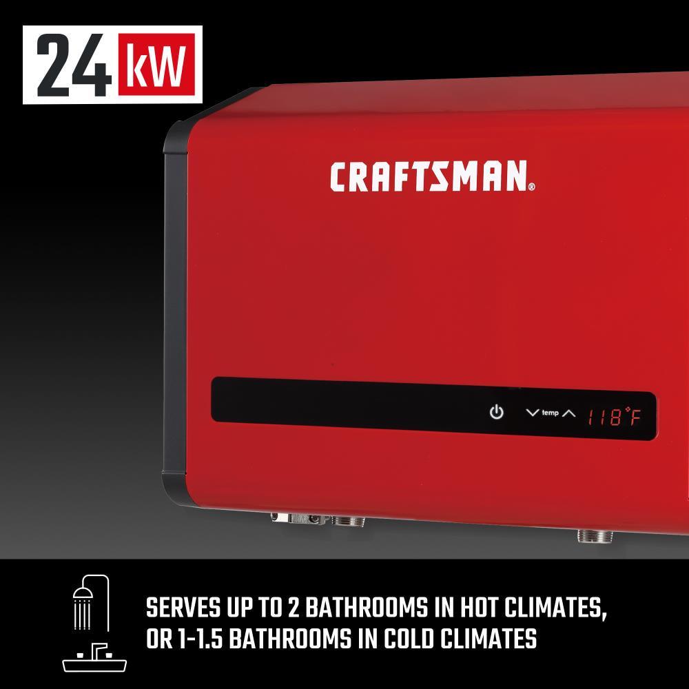 CRAFTSMAN 240-Volt 24-kW 4.8-GPM Tankless Electric Water Heater
