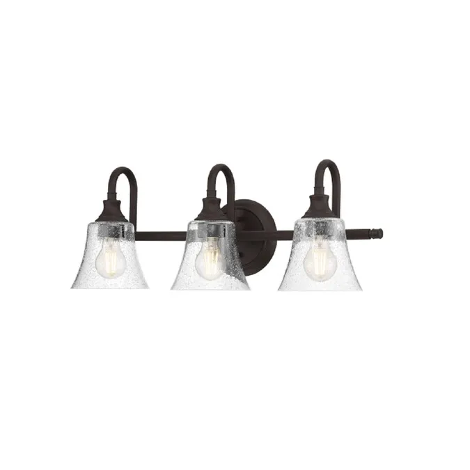 Signature Hardware Milldale 24-in 3-Light Carbon Bronze Craftsman Vanity Light