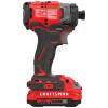 CRAFTSMAN V20 20-volt Max Brushless Cordless Impact Driver (2-Batteries Included, Charger Included and Soft Bag included)