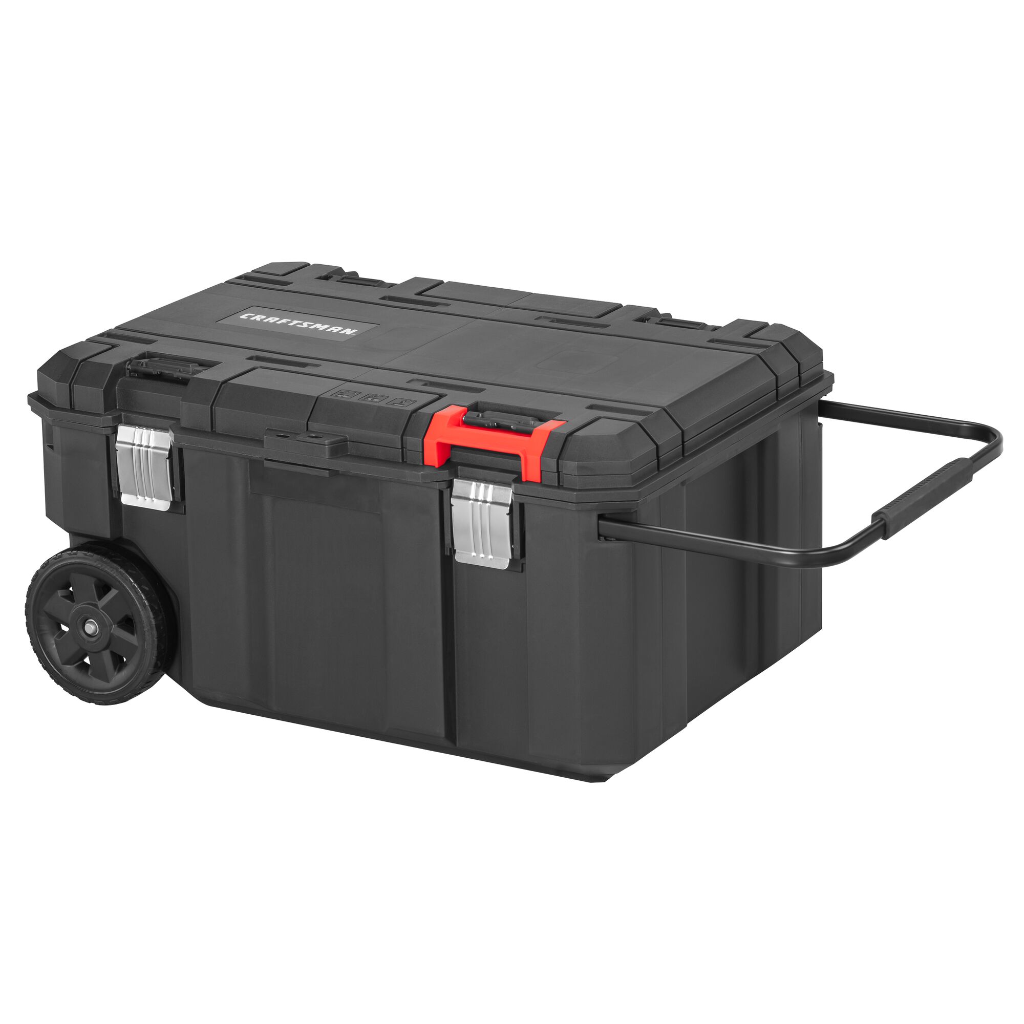 CRAFTSMAN VERSASTACK 30.4-in Black Polypropylene Wheels Lockable Tool Box