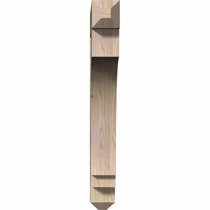 Ekena Millwork Imperial craftsman rough sawn 4-in x 28-in x 32-in Brown Douglas Fir Standard Bracket