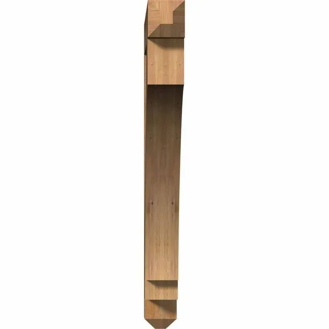 Ekena Millwork Imperial craftsman rough sawn 4-in x 38-in x 38-in Brown Western Red Cedar Standard Bracket