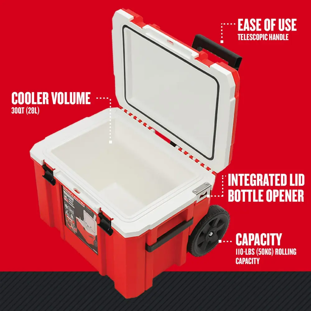 CRAFTSMAN VERSASTACK Red-Quart Wheeled Insulated Chest Cooler