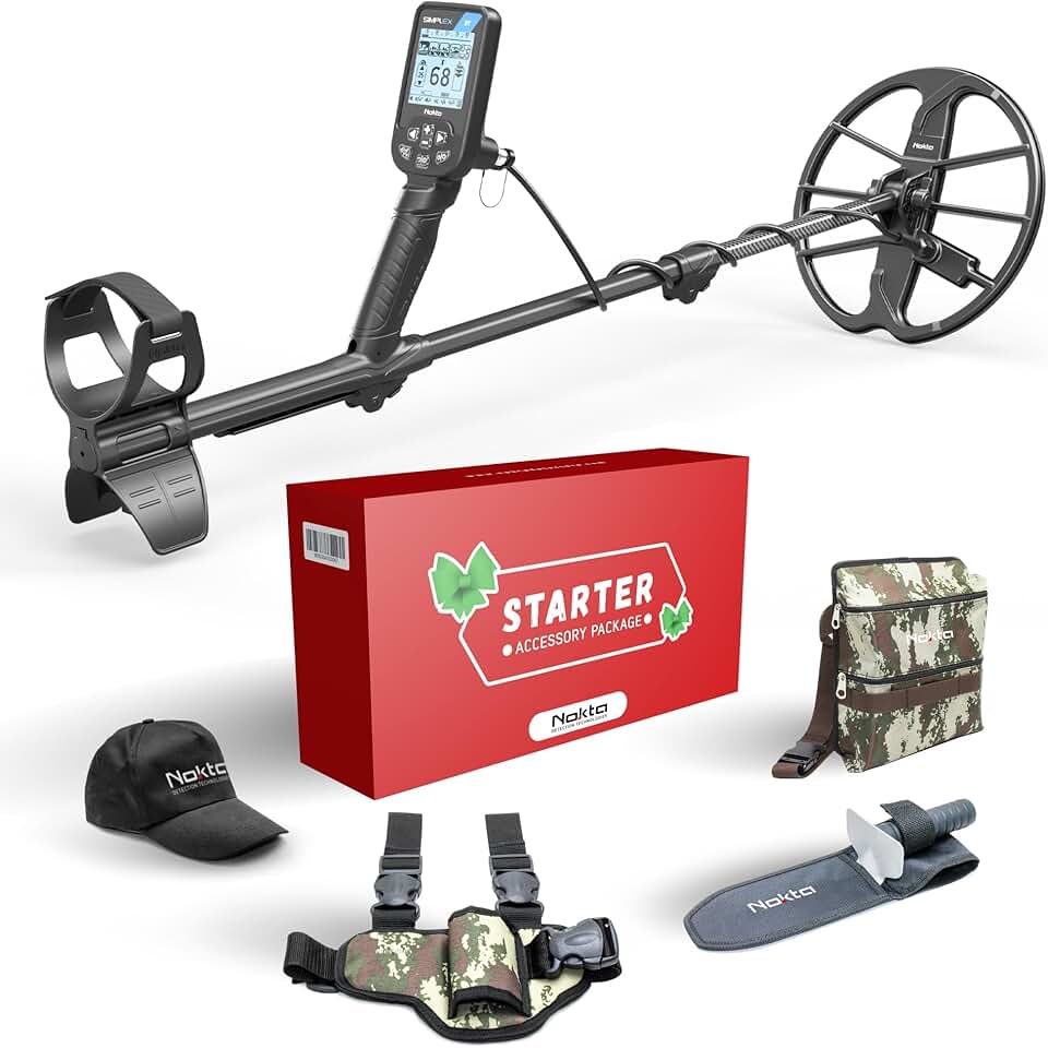 Nokta Simplex BT Metal Detector (Metal Detector with Starter Accessory